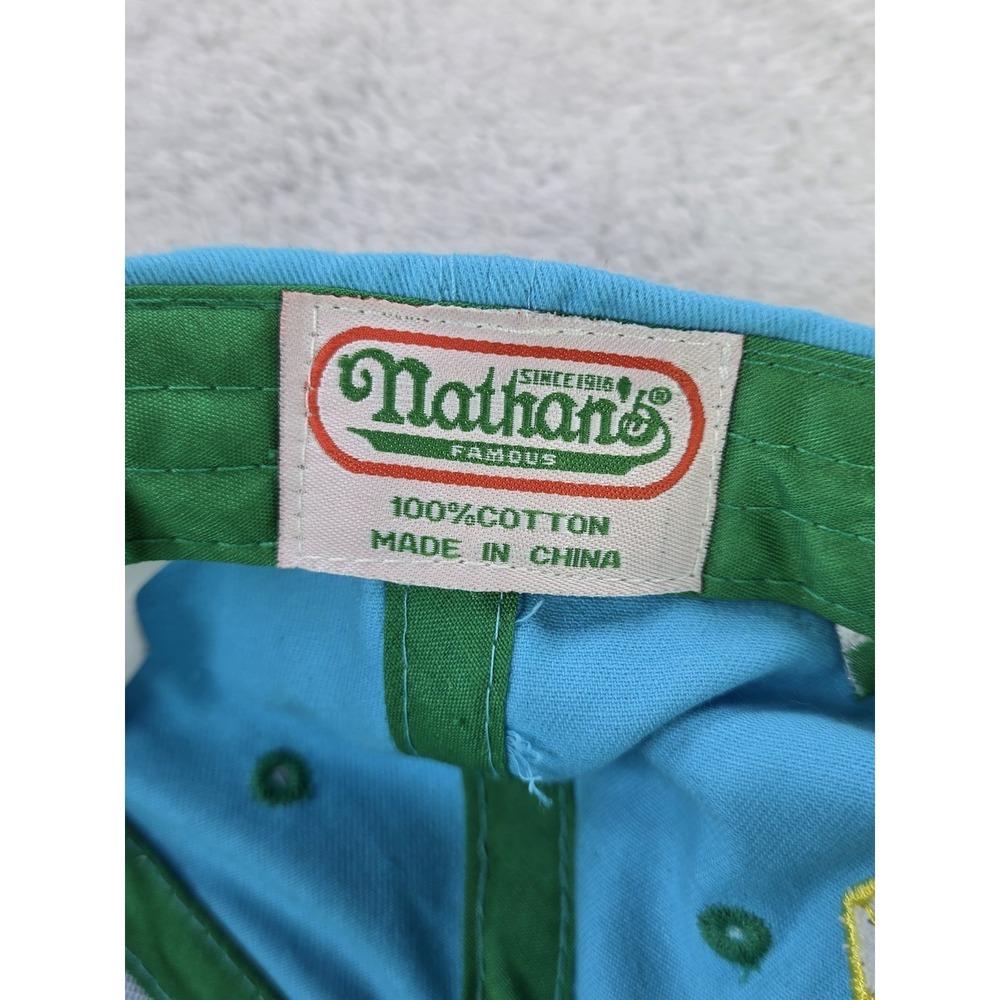 Nathan's Famous Hot Dog Eating Contest Richard Petty Motorsports Hat Adjustable - Picture 2 of 6